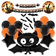 Halloweenske balóny a girlandy