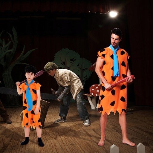 1 Súprava Flinstonovho kostýmu pre dospelých