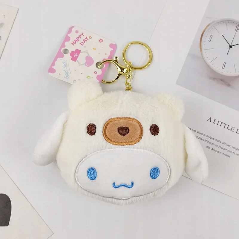 12 cm prívesky na kľúčenky z plyšovej hračky Sanrio Kawaii My Melody Kuromi Cinnamoroll Kt Cat