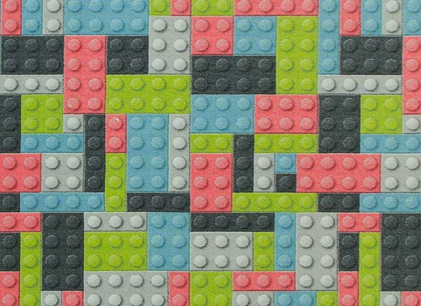 Plochý -leaf koberec Lego 150 x 200 cm