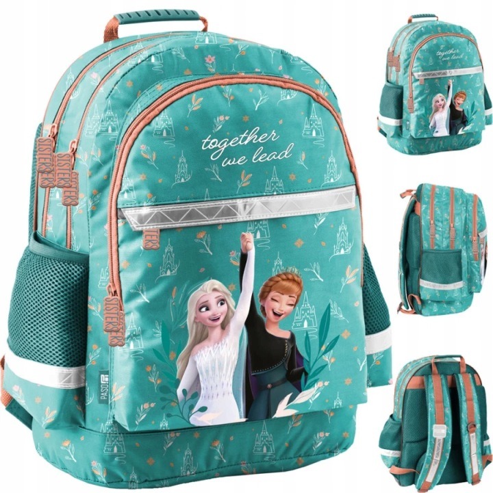 Paso Disney Frozen školský batoh Elsa Anna pre dievčatá 2 komory 41×28×18 cm