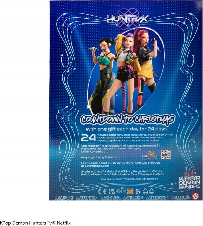 KPop Demon Hunters 2026 adventný kalendár s 24 prekvapeniami