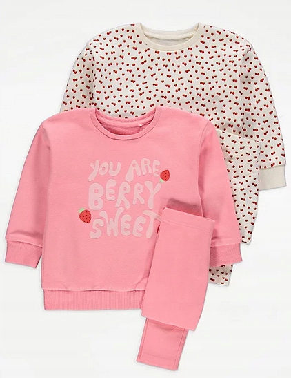 Teplaková súprava - George Children's Tracksuit Veľkosť 122 biela, ružová