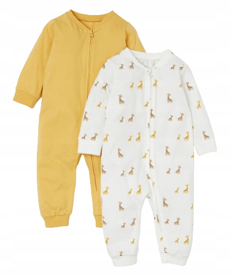 Pyžamo, župán - Onesie (kombinézy) h&M veľkosti 50 béžová, žltá