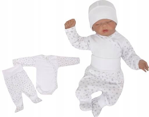 Detský komplet - Baby Set Zyzio & Zuzia 56 White, Navy Blue 2 PCS.