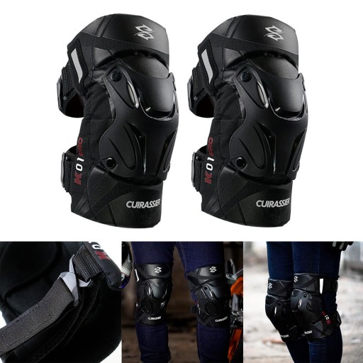 2x motocyklové chrániče kolien K01-3 pre