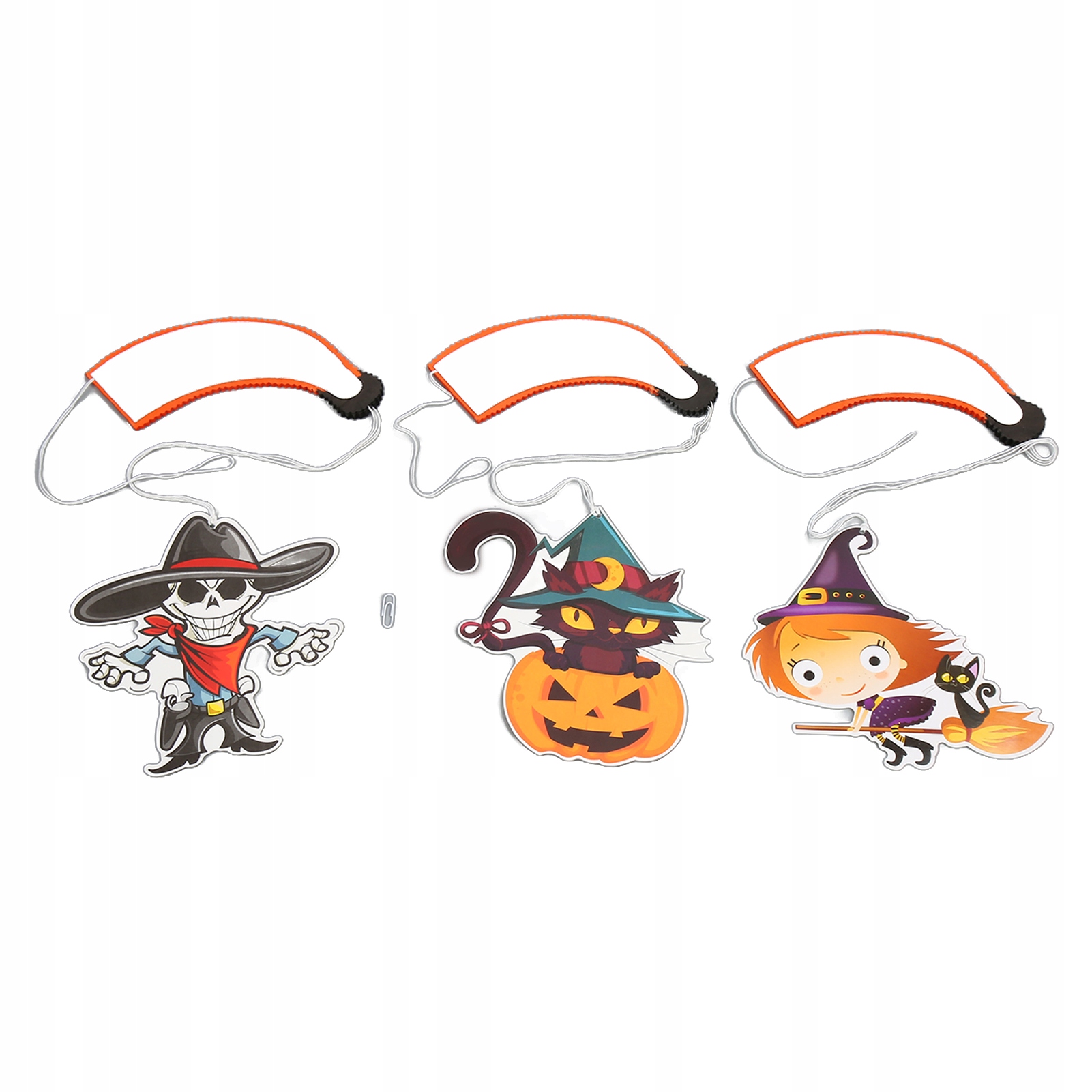 3ks Halloweenska padáková tekvica na zavesenie lebky čarodejnice DIY
