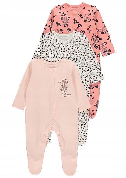 Dojčensky overal - PAJACKEK GEORGE 62 biely, čierny, ružový