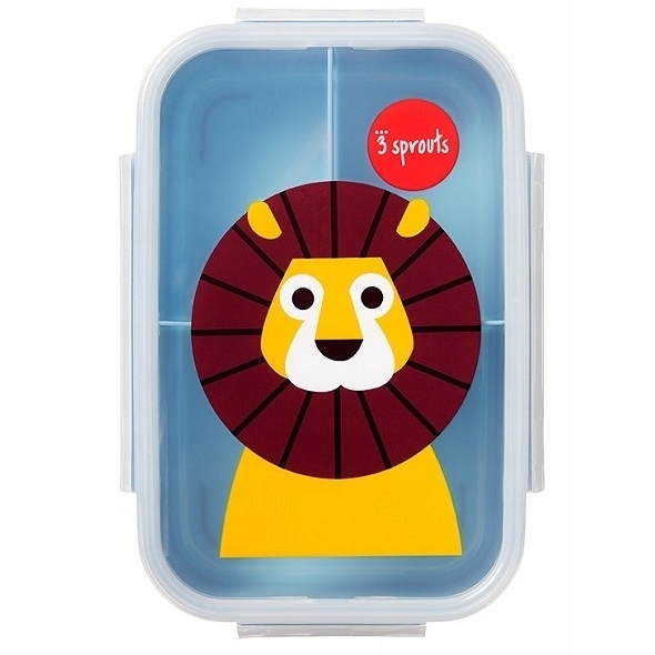 Detský desiatový box, fľaša - 3 klíčky na nádobu na raňajky Lion Lion