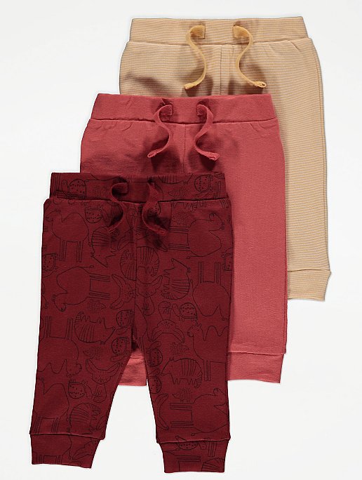 Legíny - Sada 3 ks joggers leggings 62-68 cm 3-6 m George
