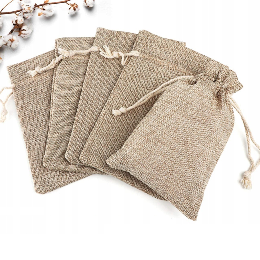 30 ks JUTOVÉ VRECKO NA MINCE – JUTA 10x14cm