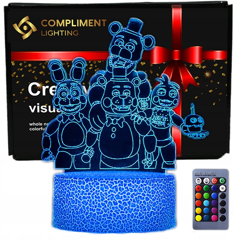 3D LED USB nočná lampa Five Nights at Freddy's