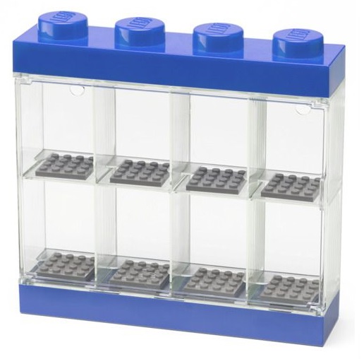 LEGO kontajner na minifigúrky modrá + figúrka