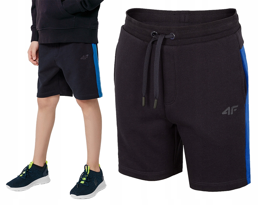 Detská košeľa - Šortky 4f 158 NAVY MODRÉ