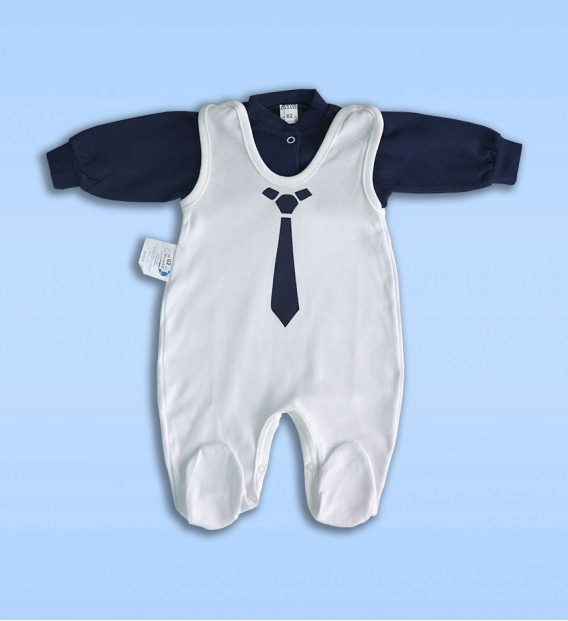 Detský komplet - Baby Set J.M 56 White, Navy Blue 2 PCS.