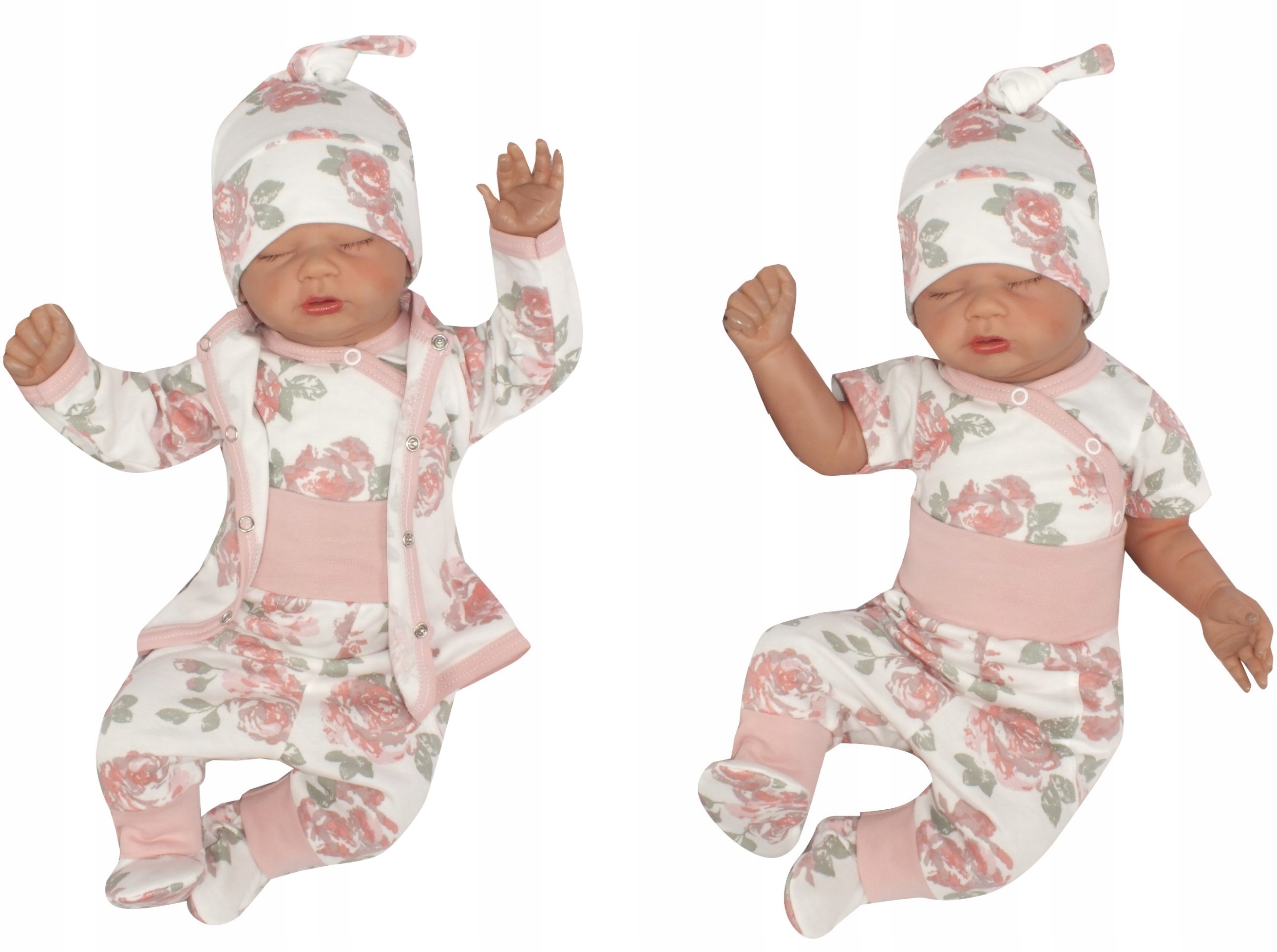 Detský komplet - Baby Set Zyzio & Zuzia 50 White, Navy Blue, Pink 6 ks.