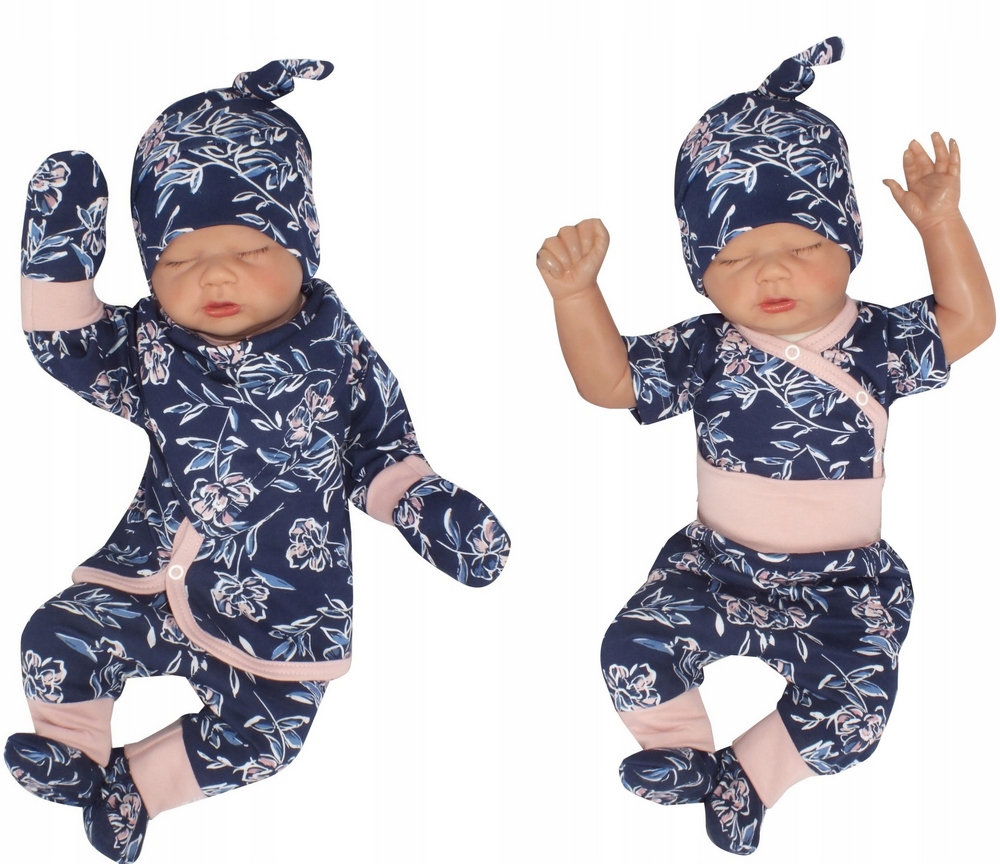 Detský komplet - Baby Set Zyzio a Zuzia 56 Pink 6 ks.