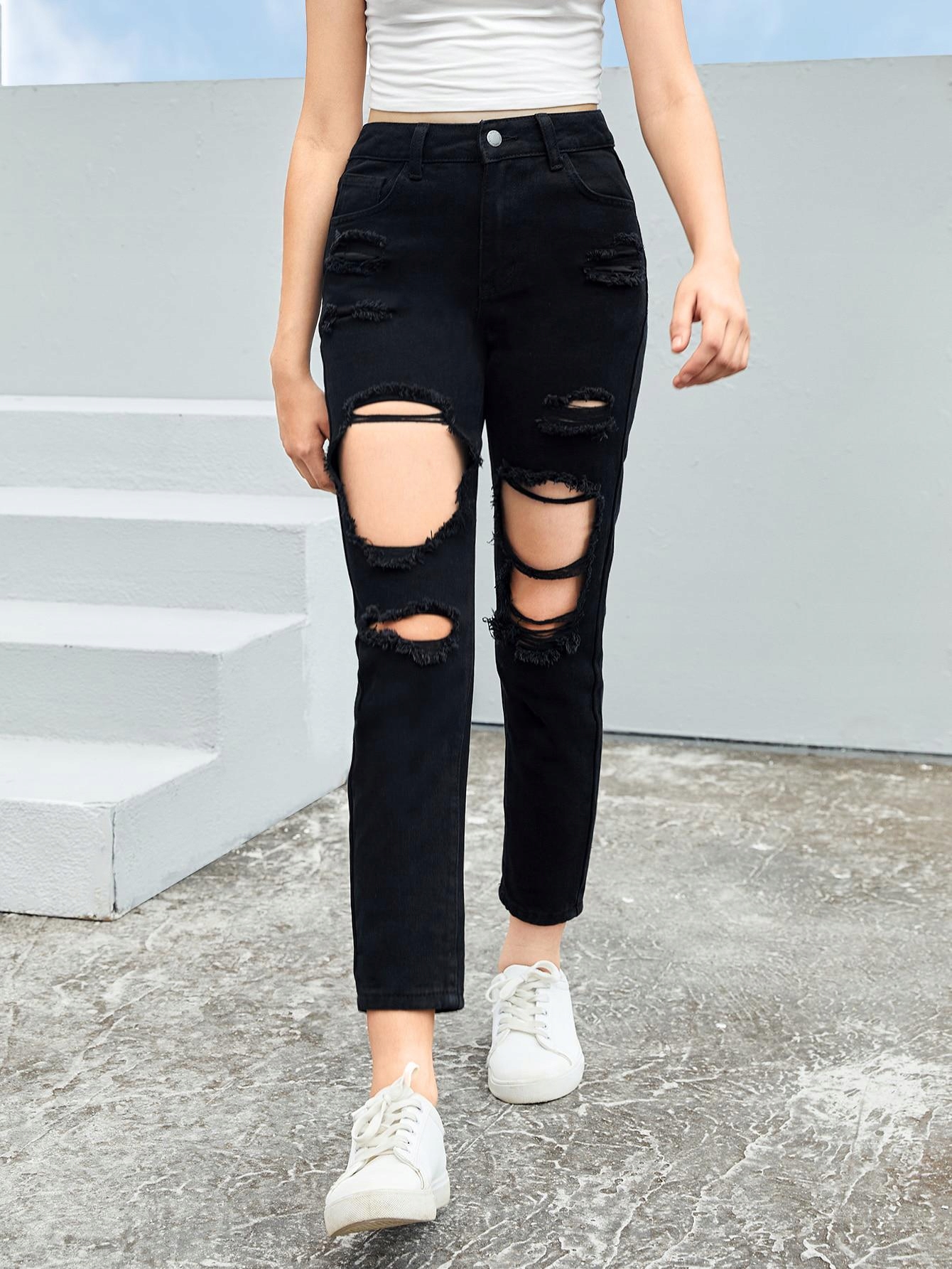 Shein 146 Denim nohavice