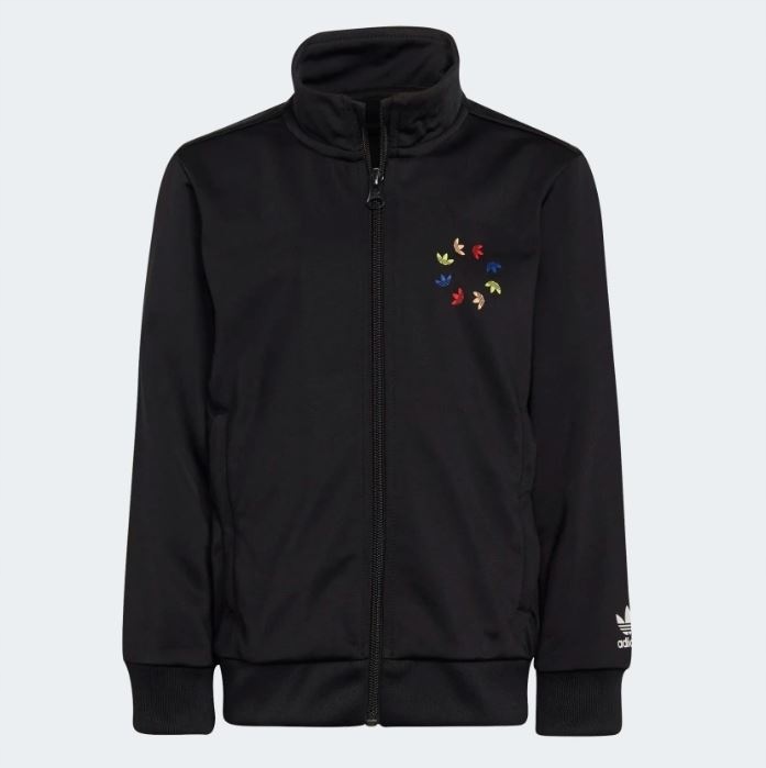 Mikina - Adidas čierna mikina dieťaťa pre posúvač