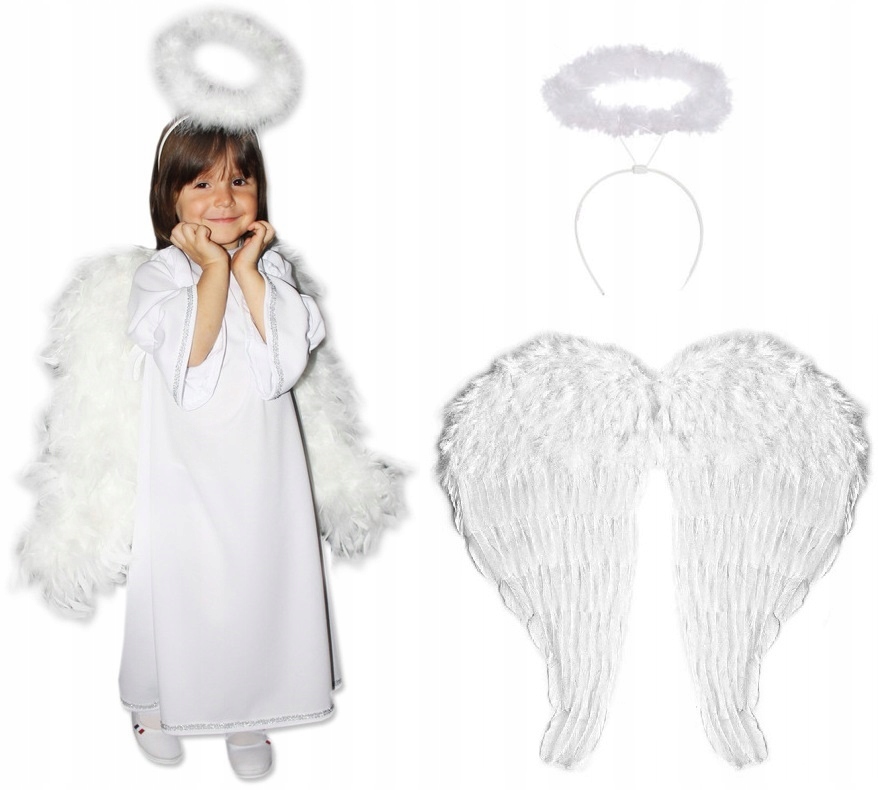 Kostým pre dievča - Angel Wing Outfit Aureola 104/110 lask