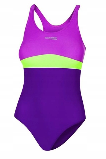 Detské plavky - Aqua-Speed jednodielny outfit. 158 Navy modrá, ružová