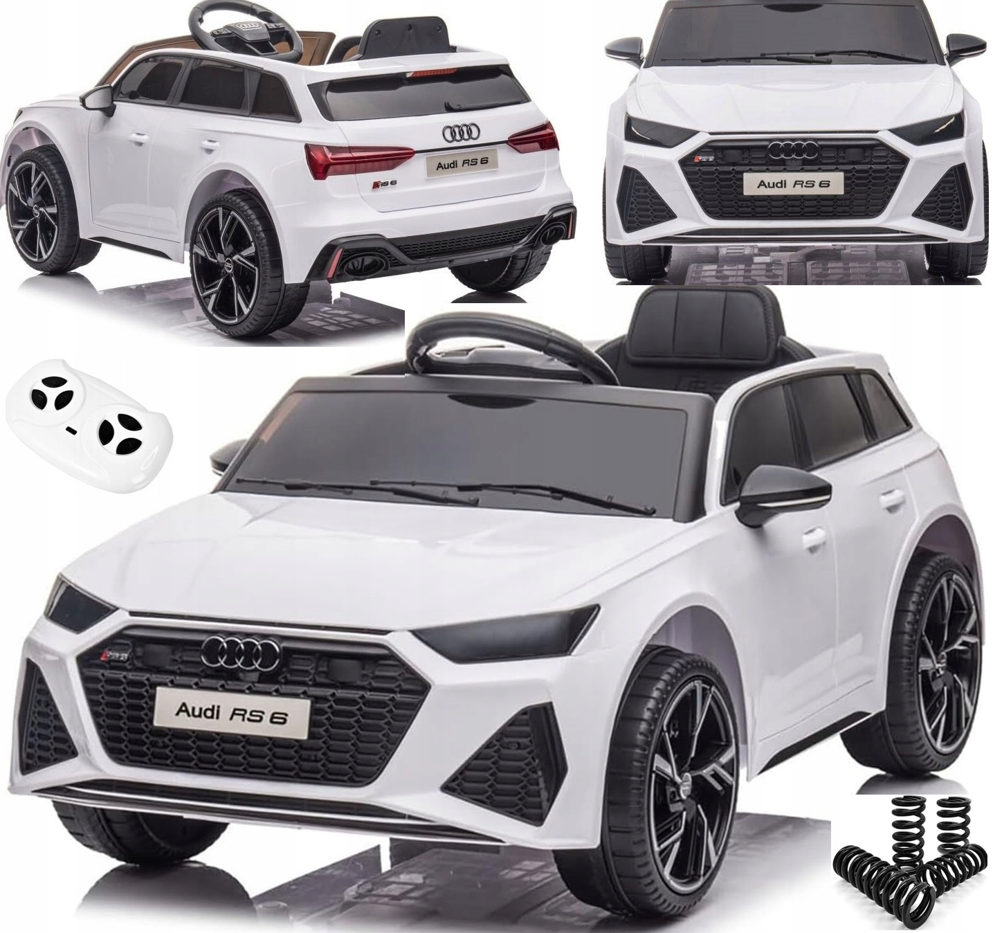 AUDI RS batériové auto pre deti 4 x AMORY + KOŽENÉ + EVA KOLESÁ + DIAĽKOVÉ OVLÁDANIE
