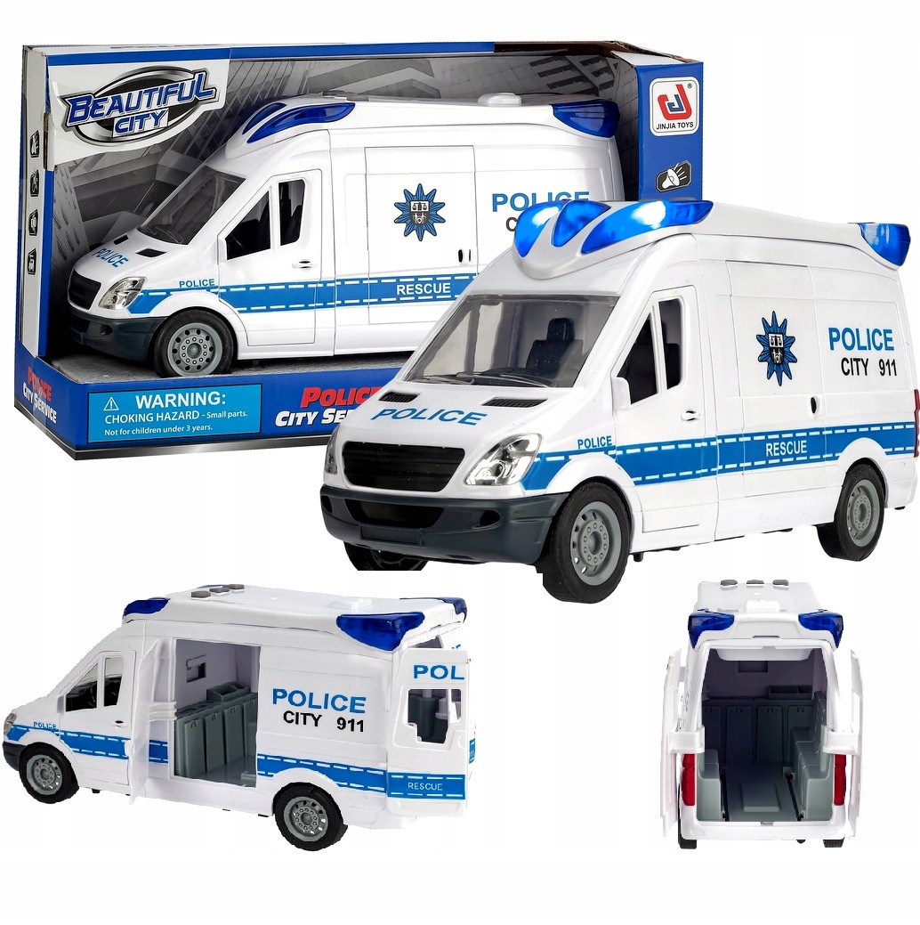 Policajné auto - Sada bonsajových blokov - Čerešňa 2138 ks.