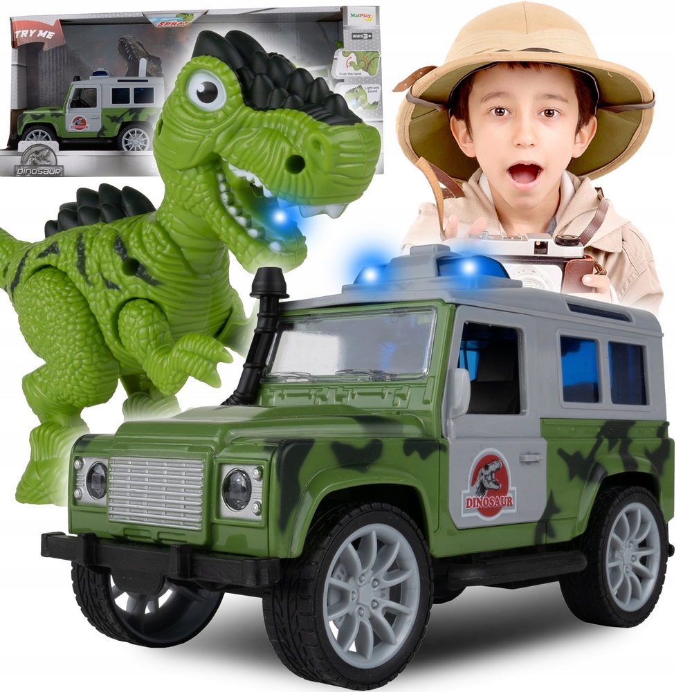 LEGO súprava - Automatické džípové auto s dinosaurom Jurským svetovým parkom Dinosaurus