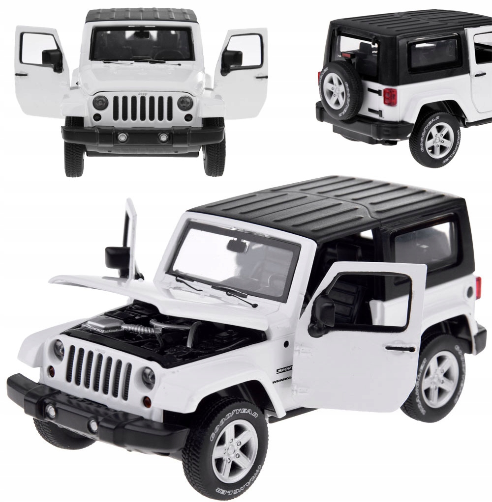 ŠPORTOVÉ AUTO SUV AUTO AUTO JEEP WRANGLER SVETÝ ZVUK KOVOVÝ 1:32