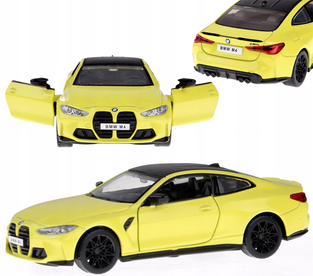 ŠPORTOVÉ AUTO AUTO BMW M4 LEHKÝ ZVUK KOVOVÝ MODEL 1:32