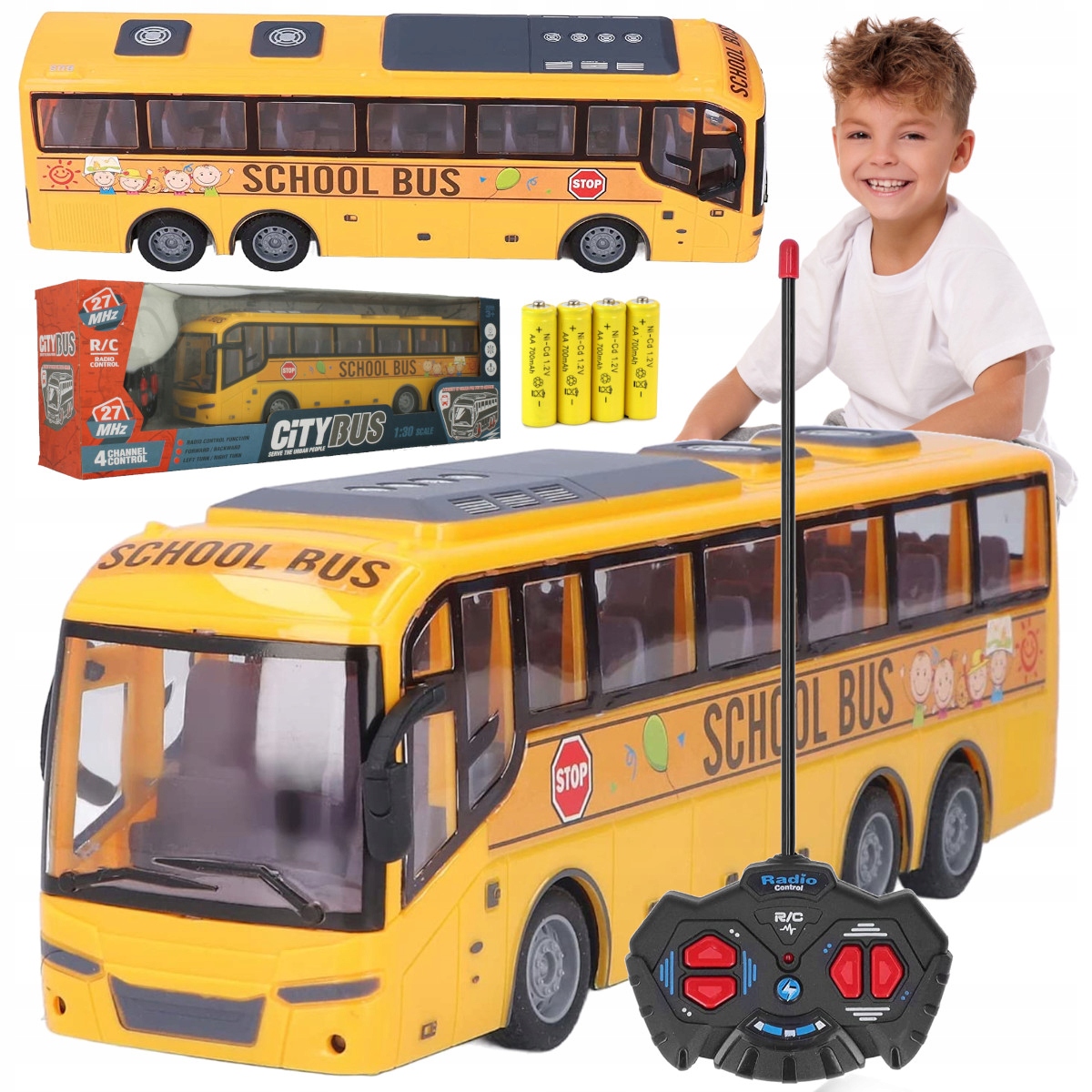 Autobus, električka - Diaľkové ovládacie auto RC Svetlo