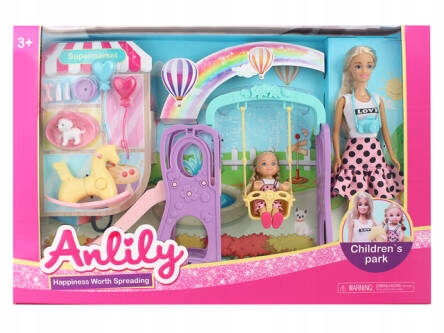 Toys4all Bábika Anlily s dcérkou na ihrisku