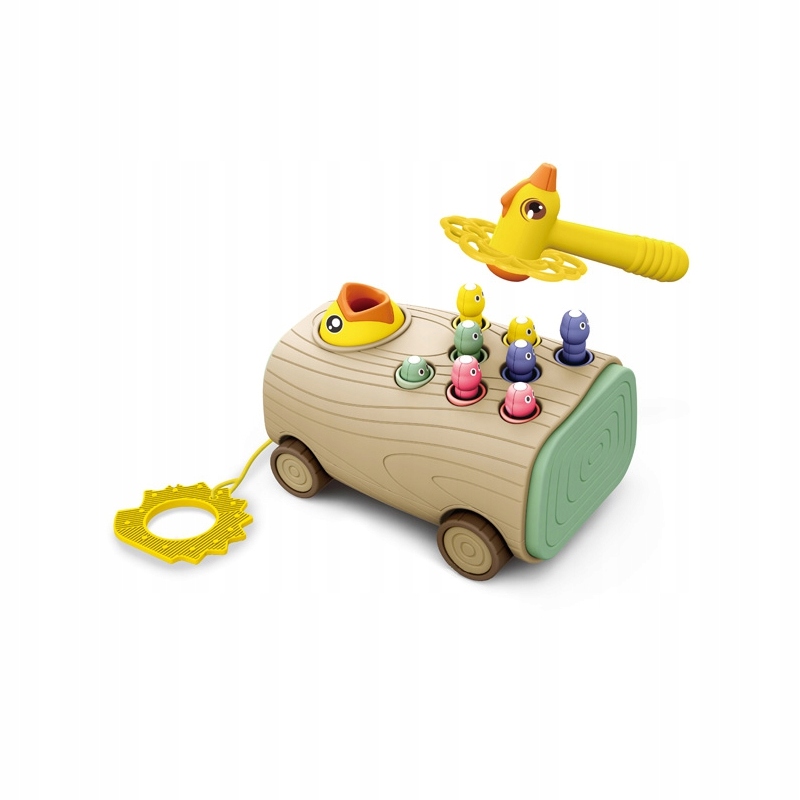 Arkádová hra Woodpecker Worm Striker 3v1 Sťahovák do kočíkov pre bábätká
