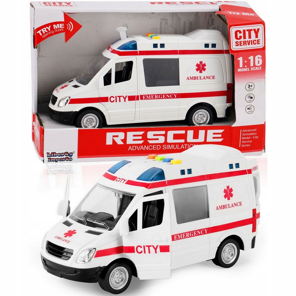 Detská sanitka - Automatická ambulancia Ambulancia účinky hrajú