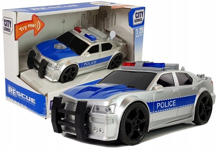 Policajné auto - Policajný policajný policajný polícia poháňa zvuk