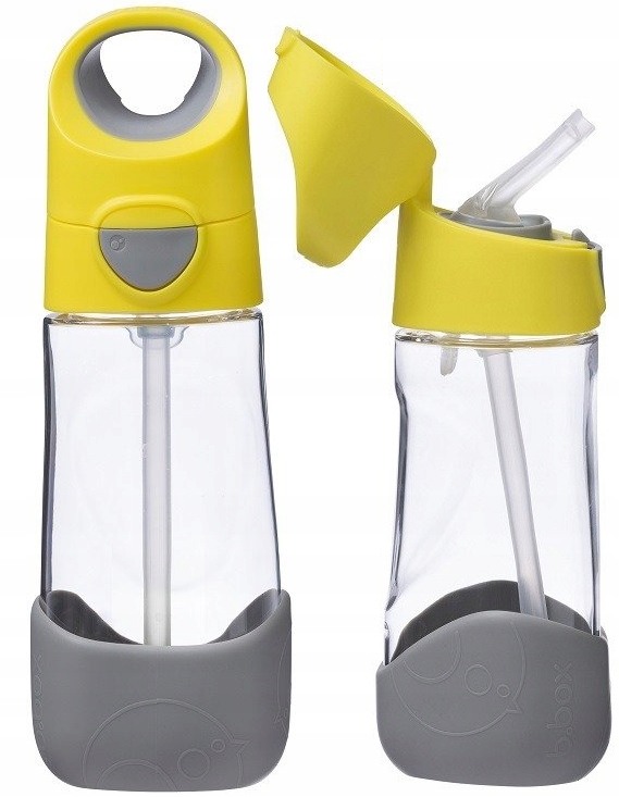 Tritanová fľaša na vodu so slamkou B box 450ml fialová