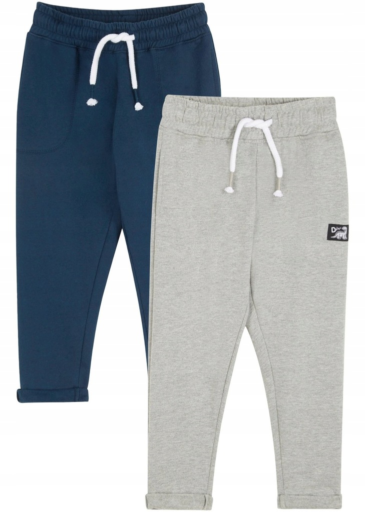 Tepláky Bonprix 134 Navy modré, sivé
