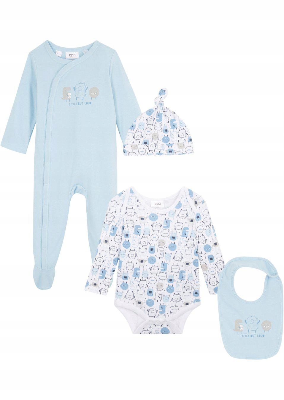 Detský komplet - Bonprix 50 Baby Set White, Blue 4 PC.
