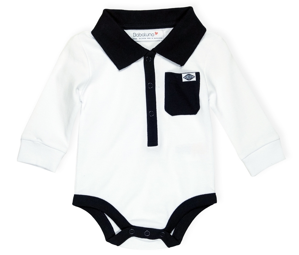 Detské body - Dlhá -sleeved Body Cotton Minoti Veľkosť 62 pripevnená západkou