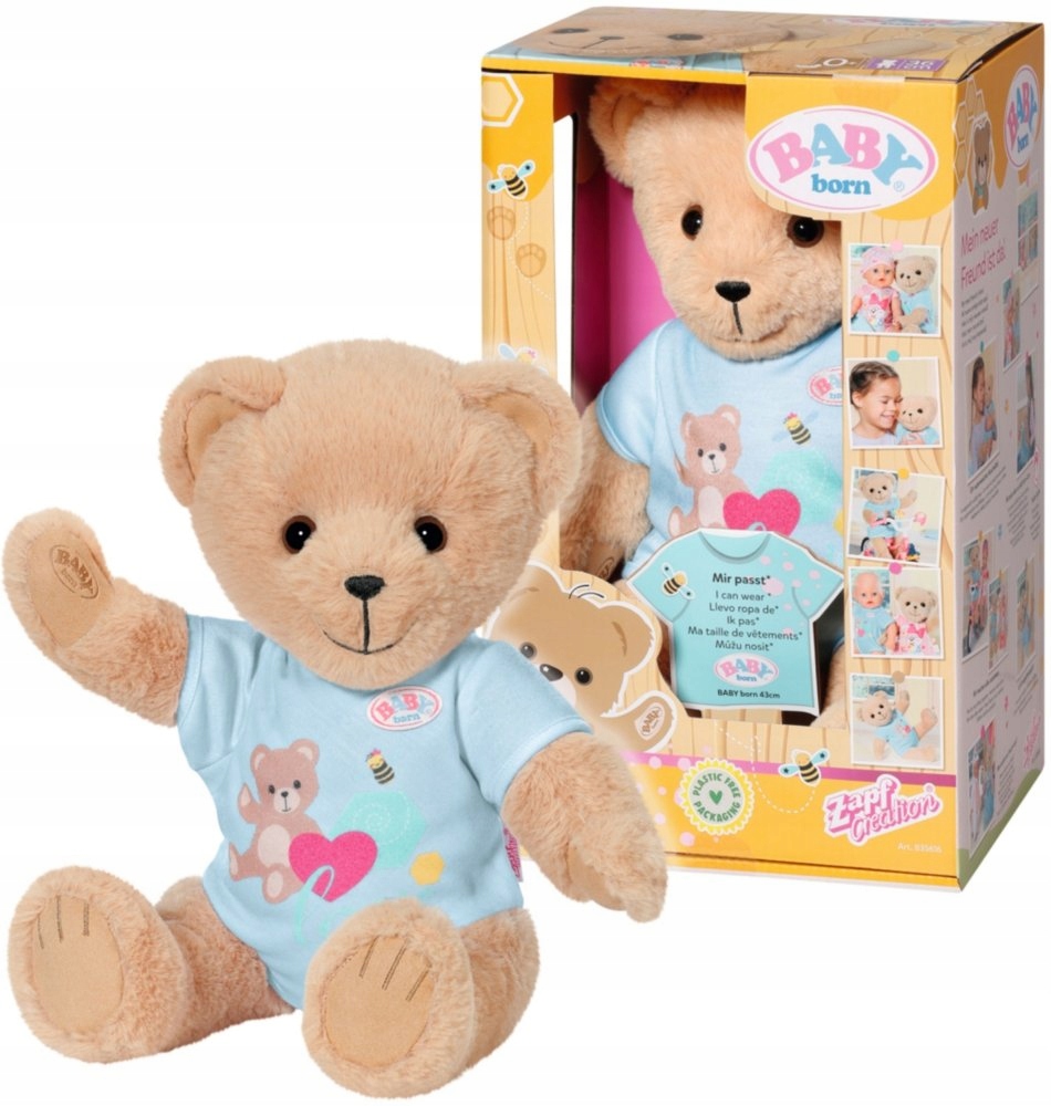 BABY born maskot Teddy Bear Modrý medvedík 36 cm Plyš