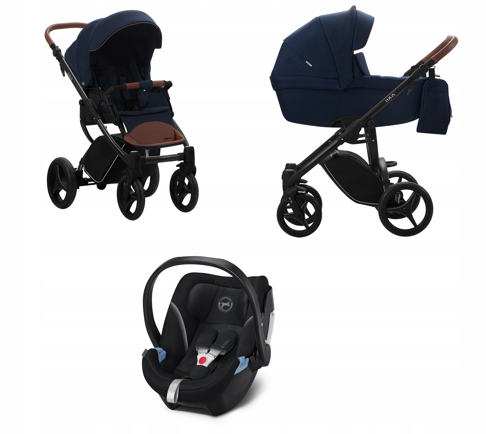 BEBETTO LUCA 3in1 kočíka + autosedačka Tinca