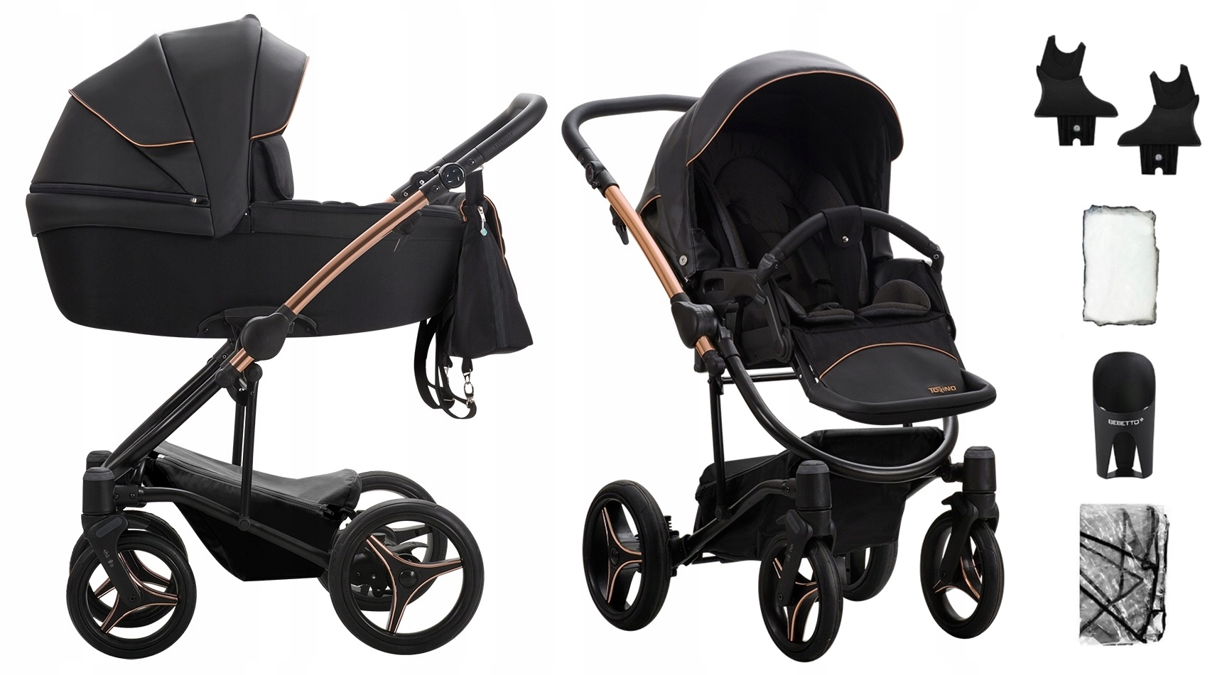 BEBETTO TORINO SI BLACK 2IN1 kočíka