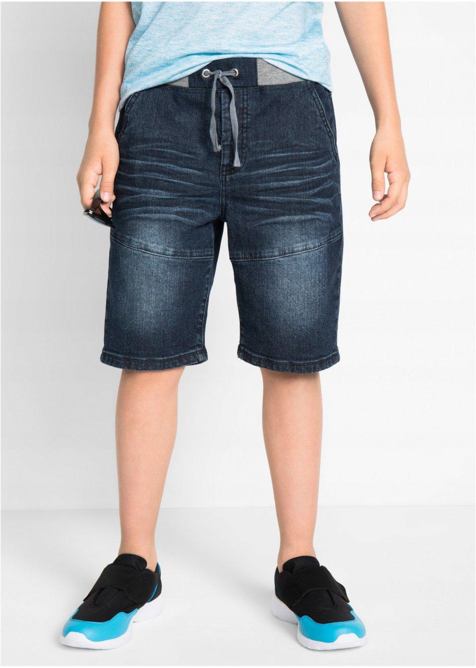 Detská košeľa - Krátky Bonprix 158 Navy modré šortky