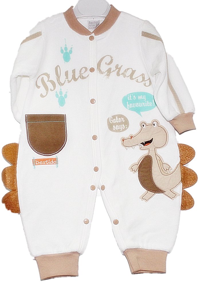 Dupačky - Baby Rampers 68 béžová, biela, hnedá