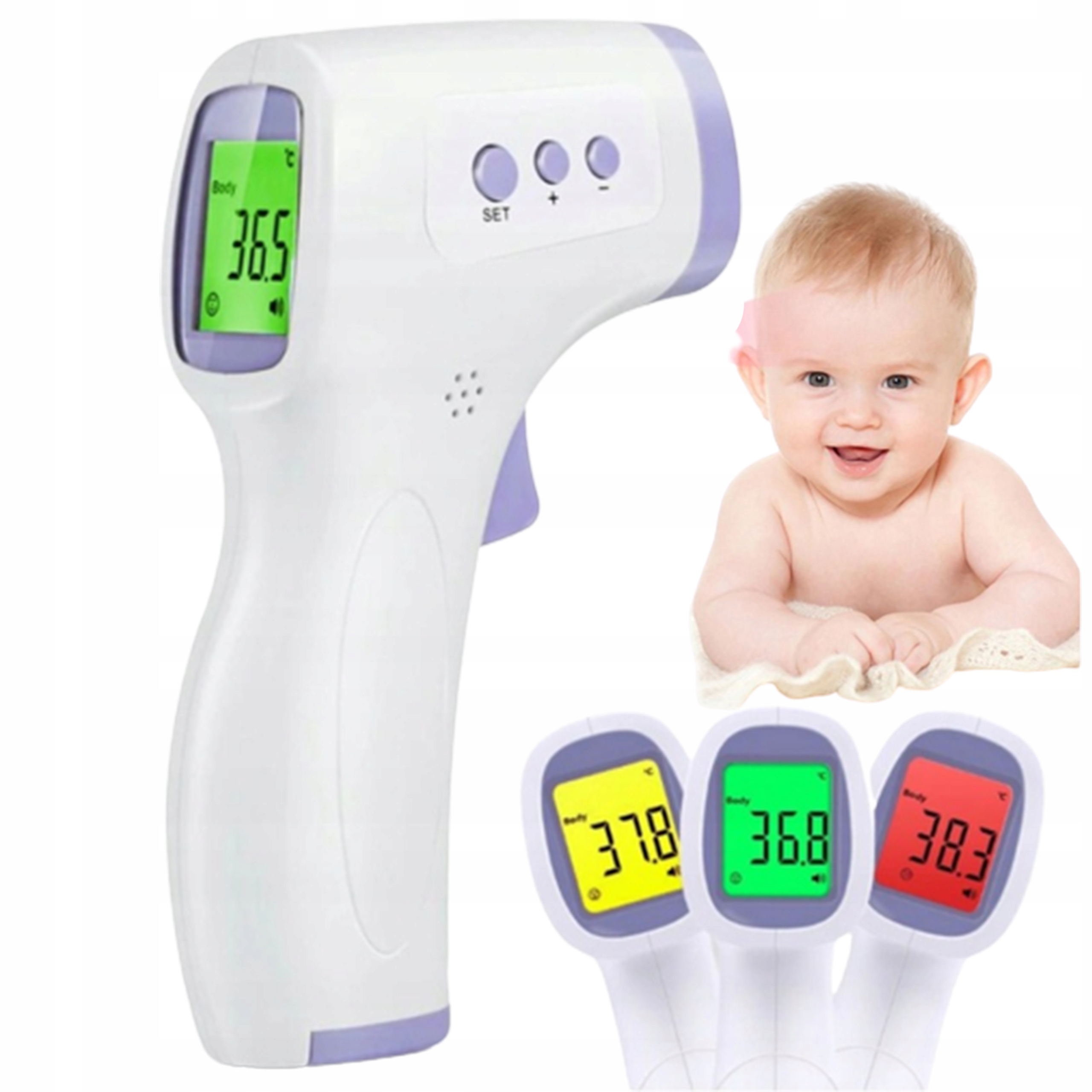 Bezkontaktný termometer dôkladný laserový certifikát