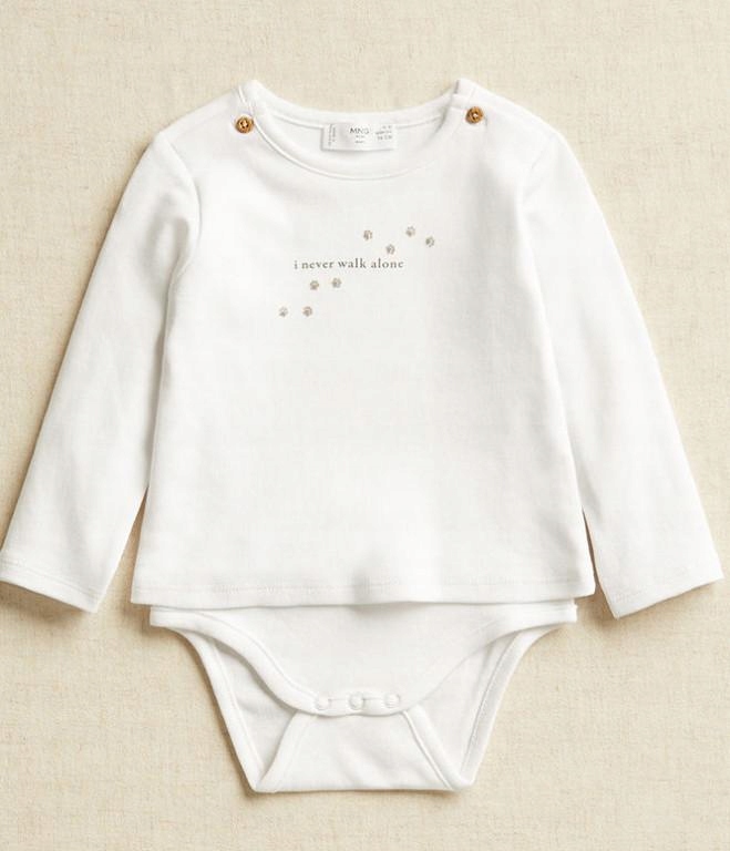 Detské body - Dlhá -sleeved Mango Cotton Body Veľkosť 74