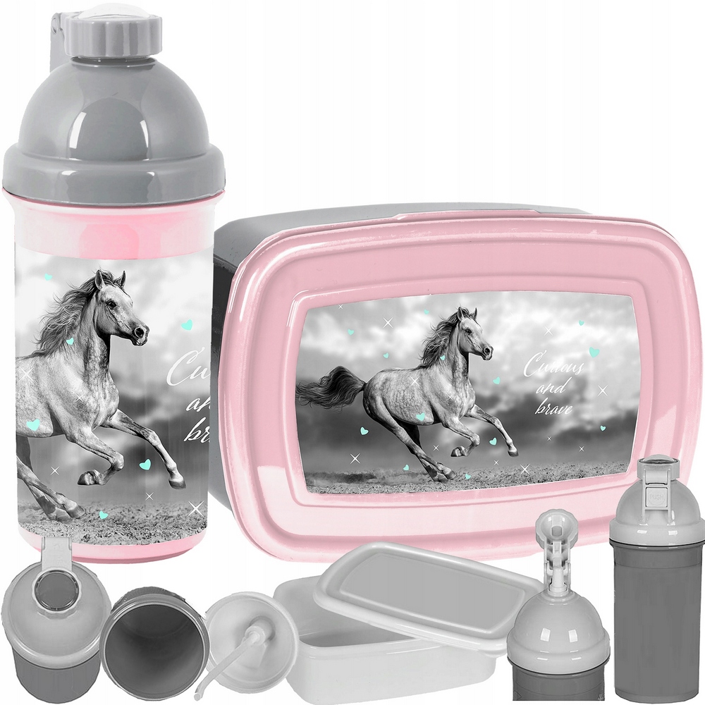 Detský desiatový box, fľaša - FĽAŠA S VODOU OBEDOVÝ BPA BPA FREE KONE