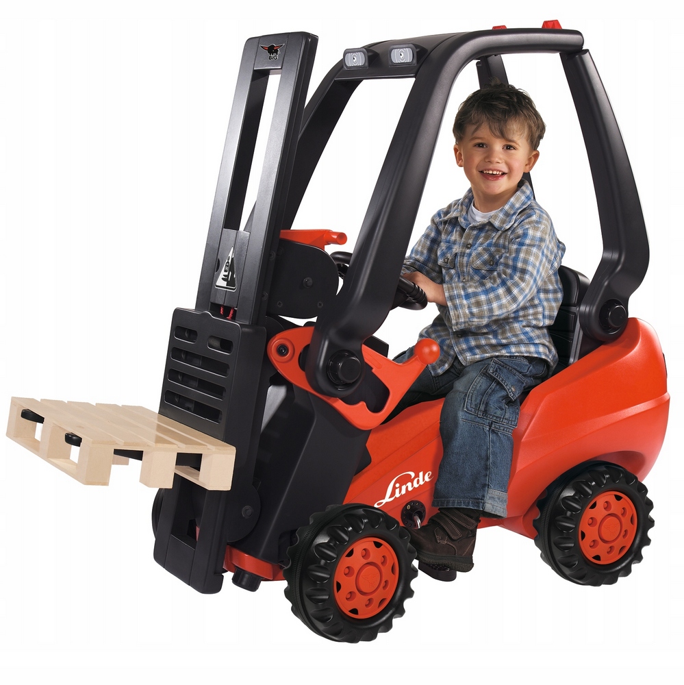 Veľká jazda na vysokozdvižnom vozíku Linde Forklift Corklift pre pedále