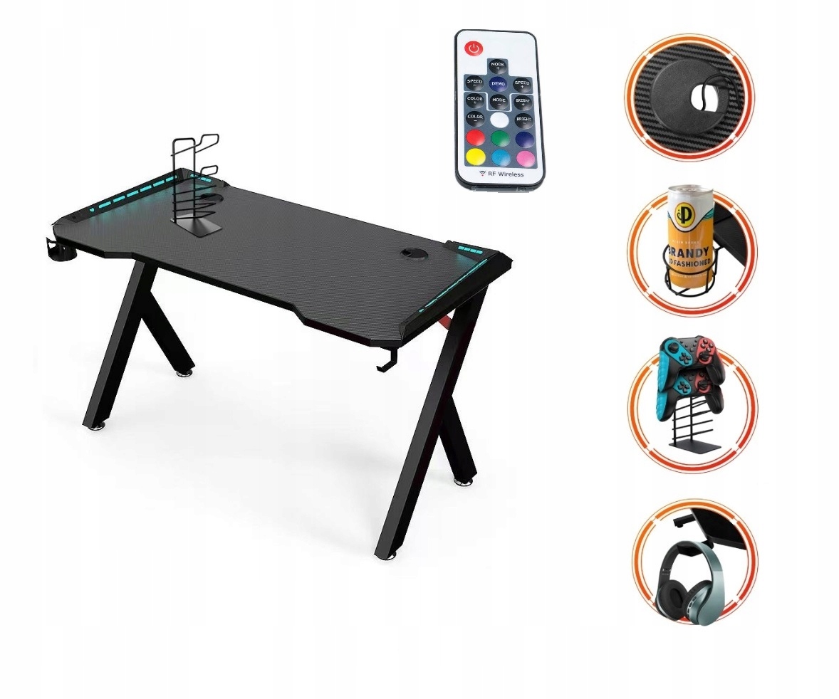 Mikka Desk Desk 120 x 60 x 73 cm Čierna