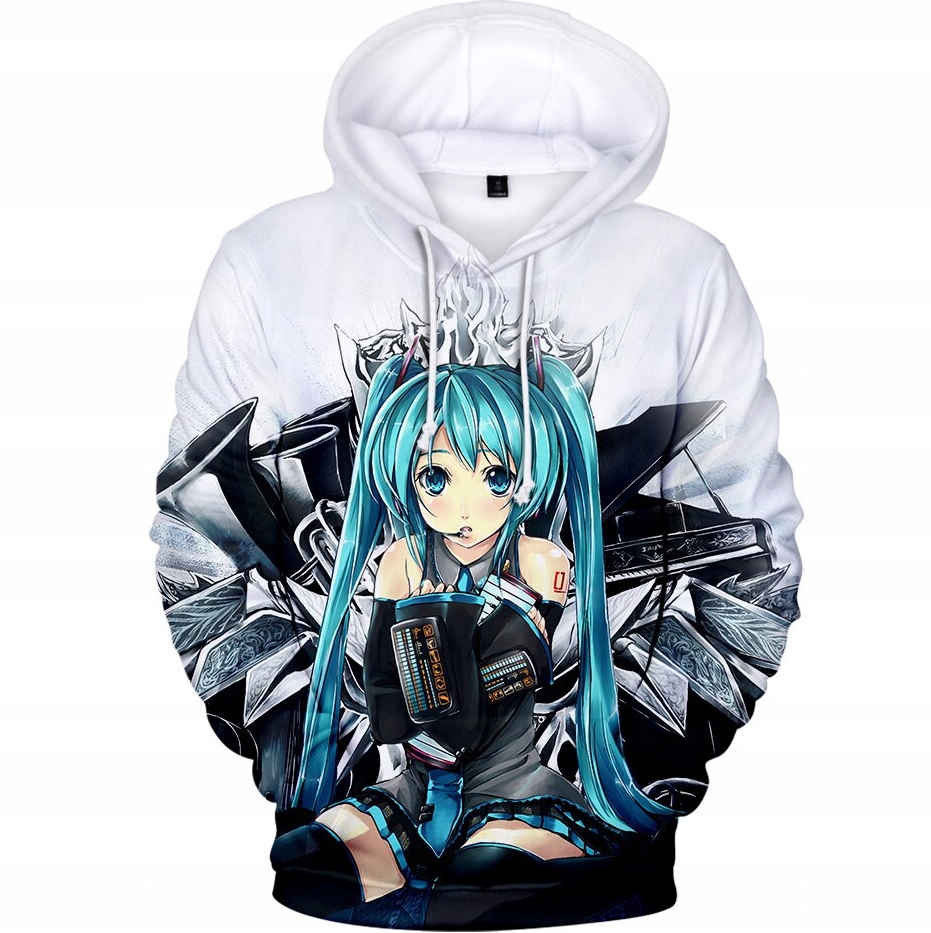 Mikina - Hatsune Miku Detská mikina veľkosti 152 dlhých viacnásobných rukávov
